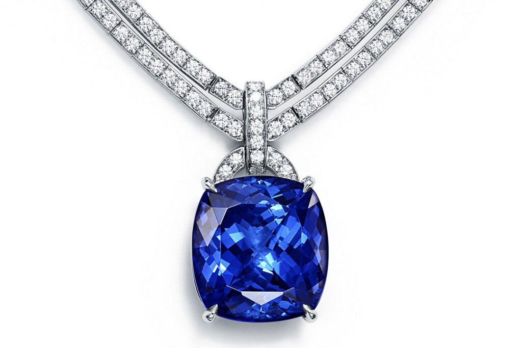 Tiffany&Co. Бриллиантовое колье с танзанитом. Фото: Tiffany&Co.