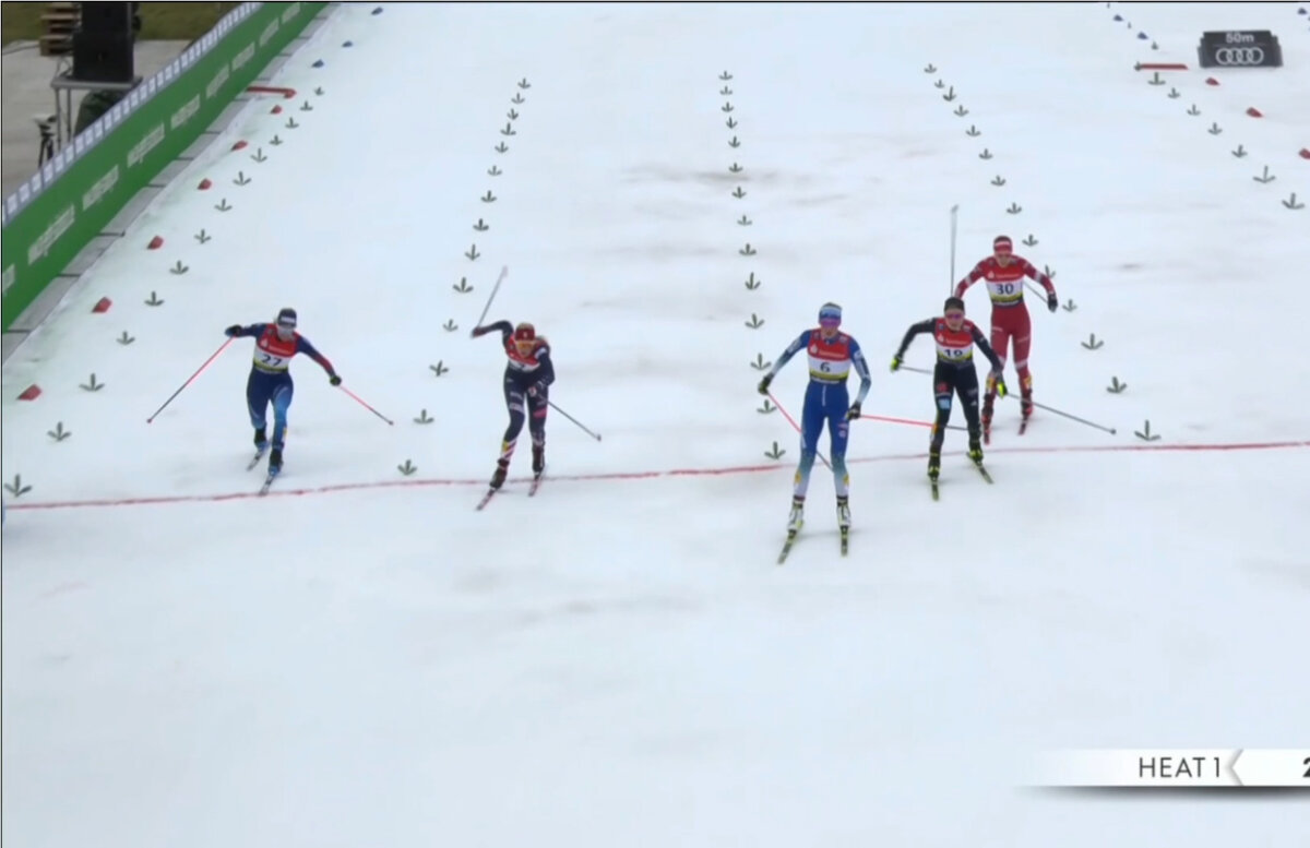 Финиш женского четвертьфинала