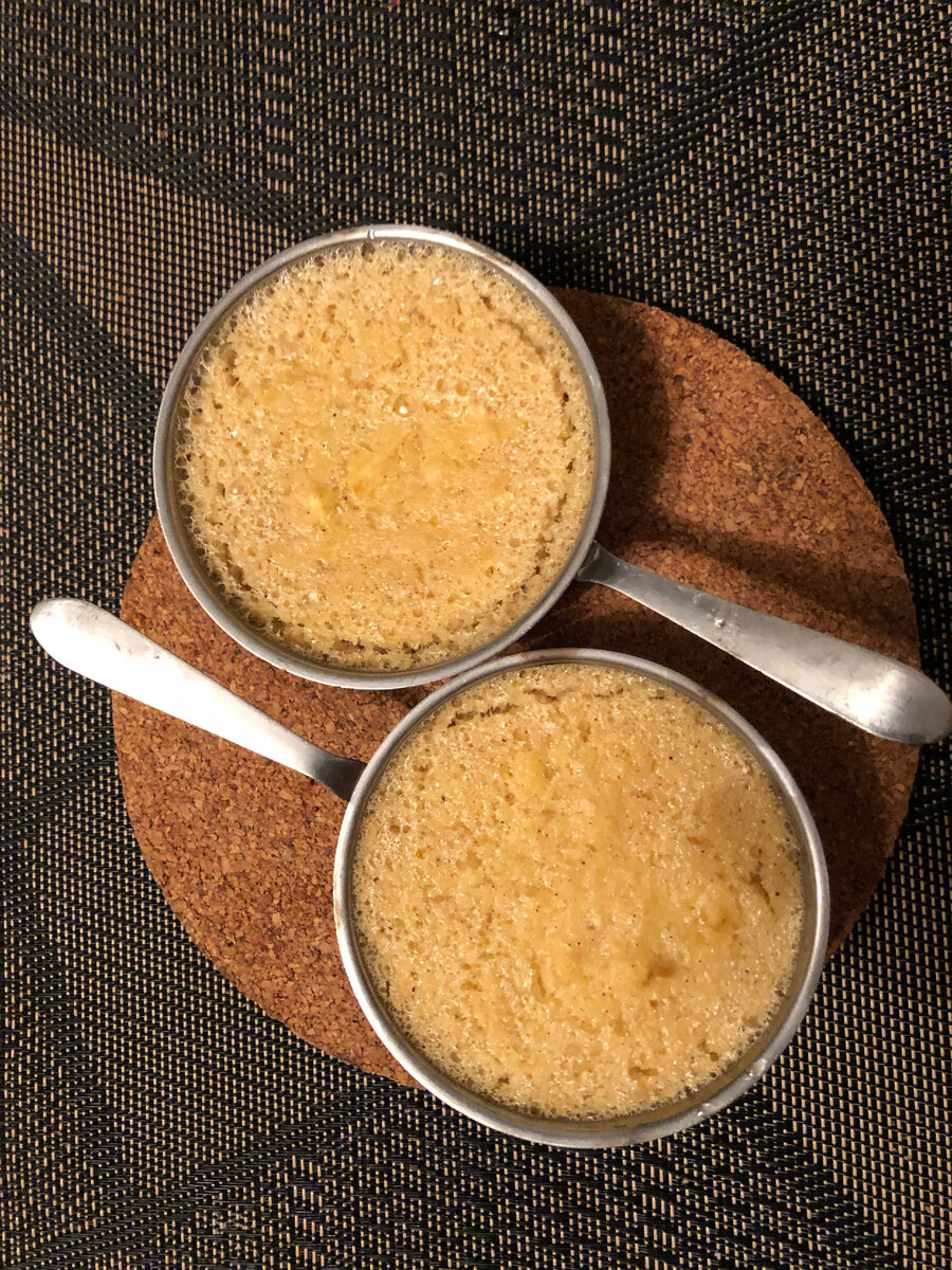 Яблочно-медовый флан. Фото автора.