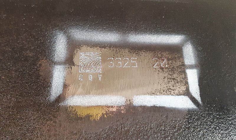 Рис.1 – Пример маркировки трубы