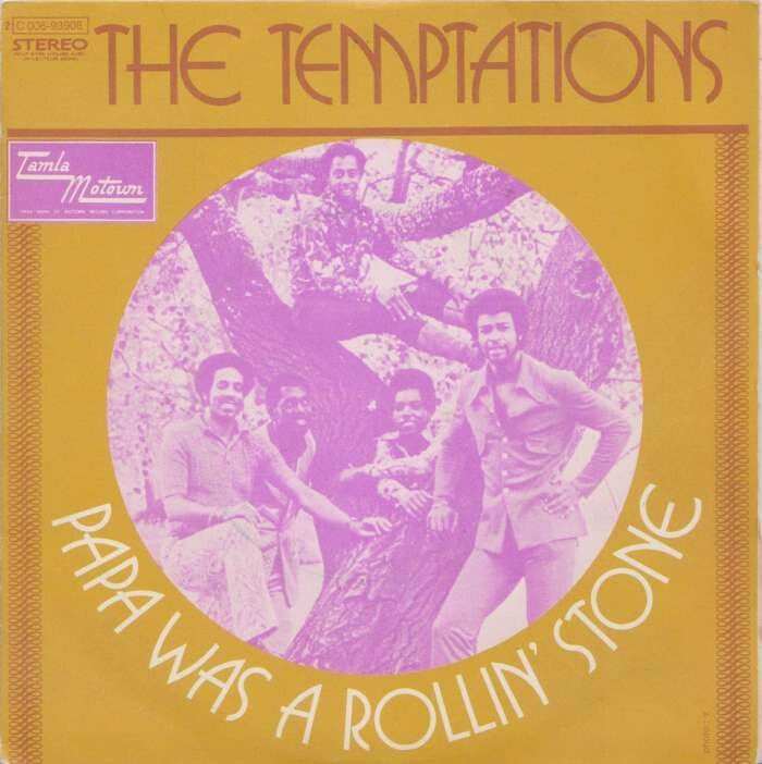 Конверт сингла "Papa Was A Rollin' Stone" американской вокальной группы The Temptations