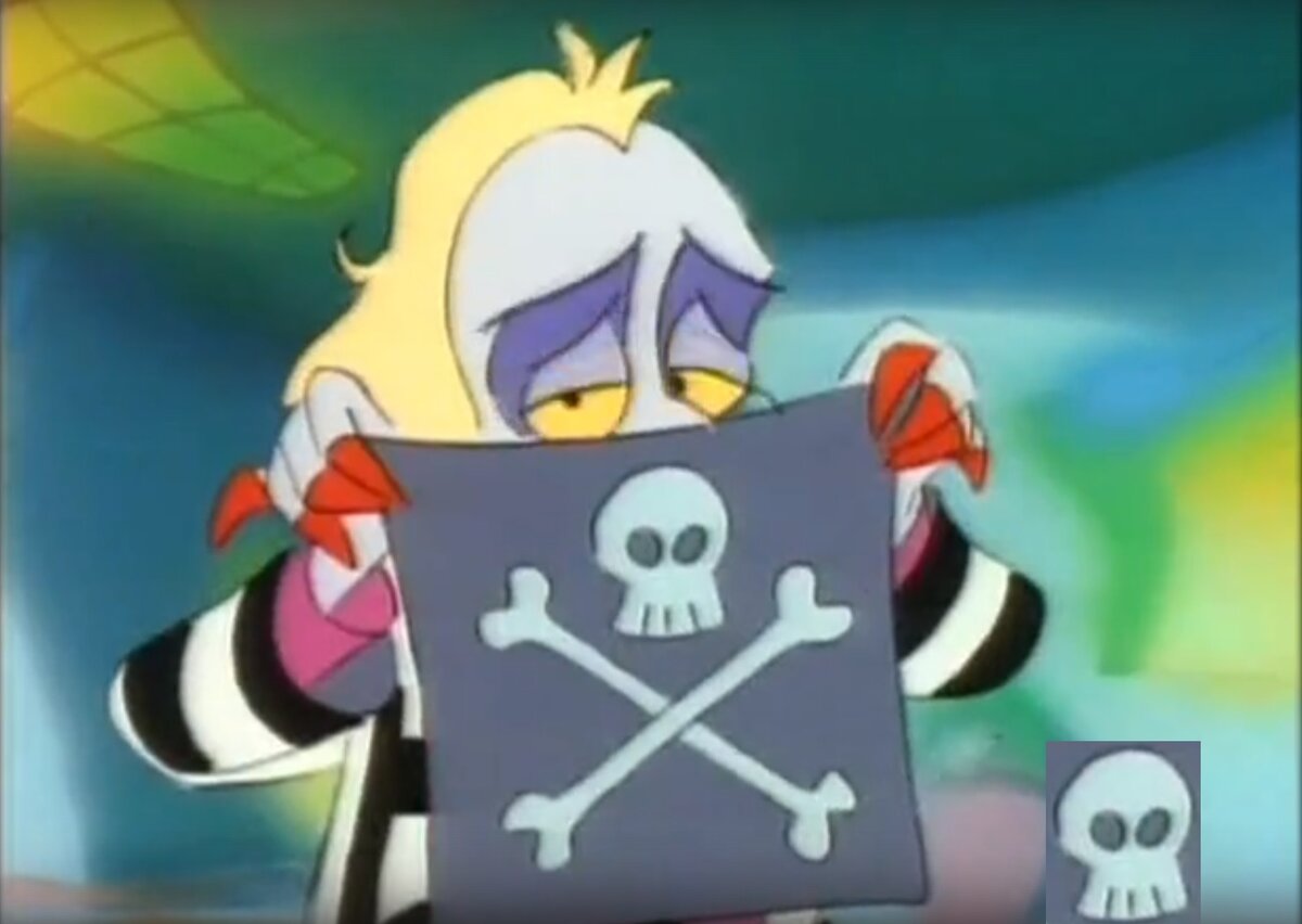 Кадр из мультсериала "Битлджус