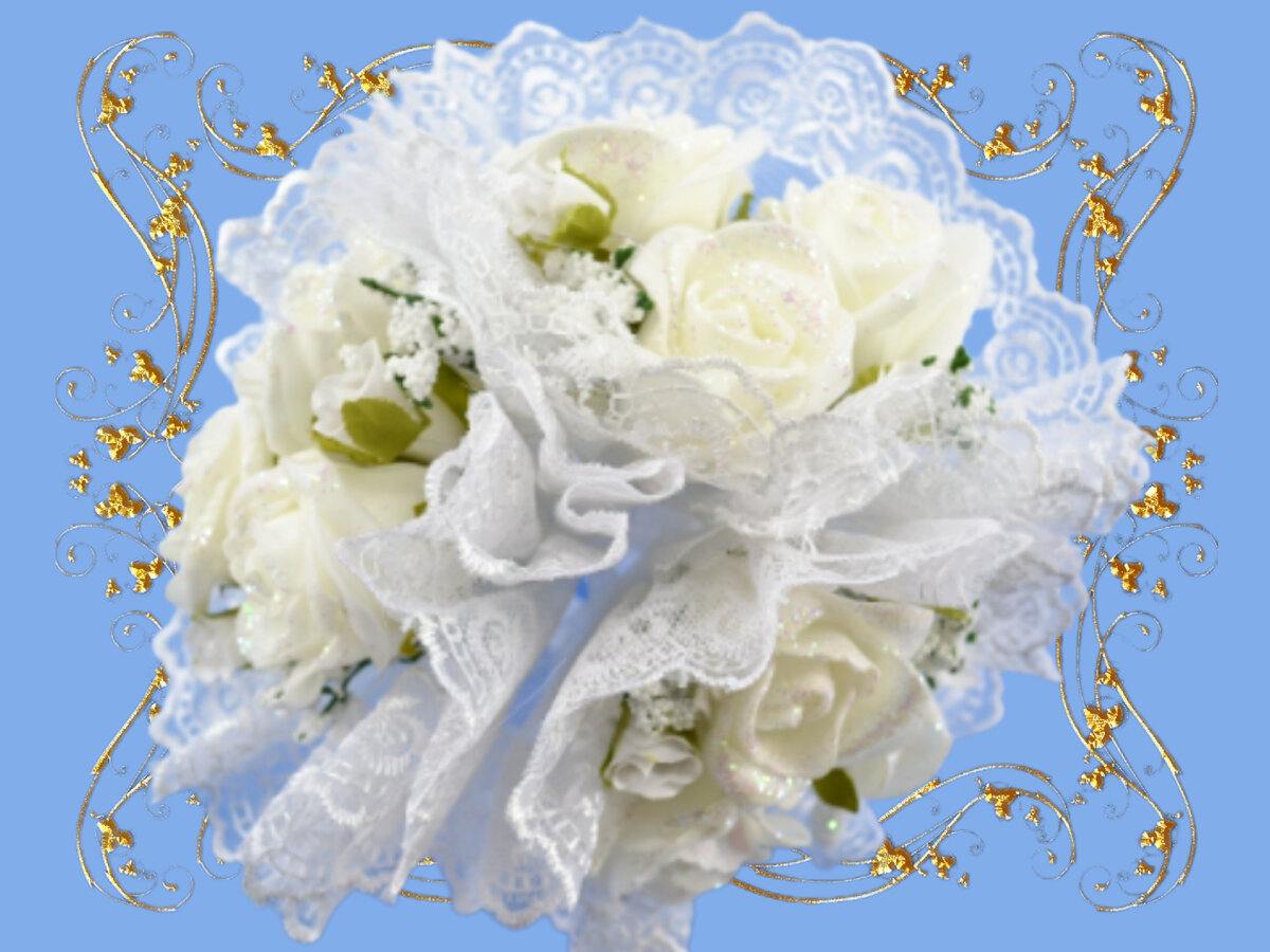 Такой букет я подкинула в воздух