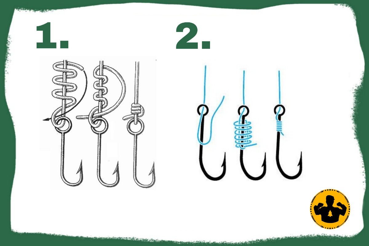 Как привязать крючок к леске - 115 фото способов как легко и быстро завязать крючок