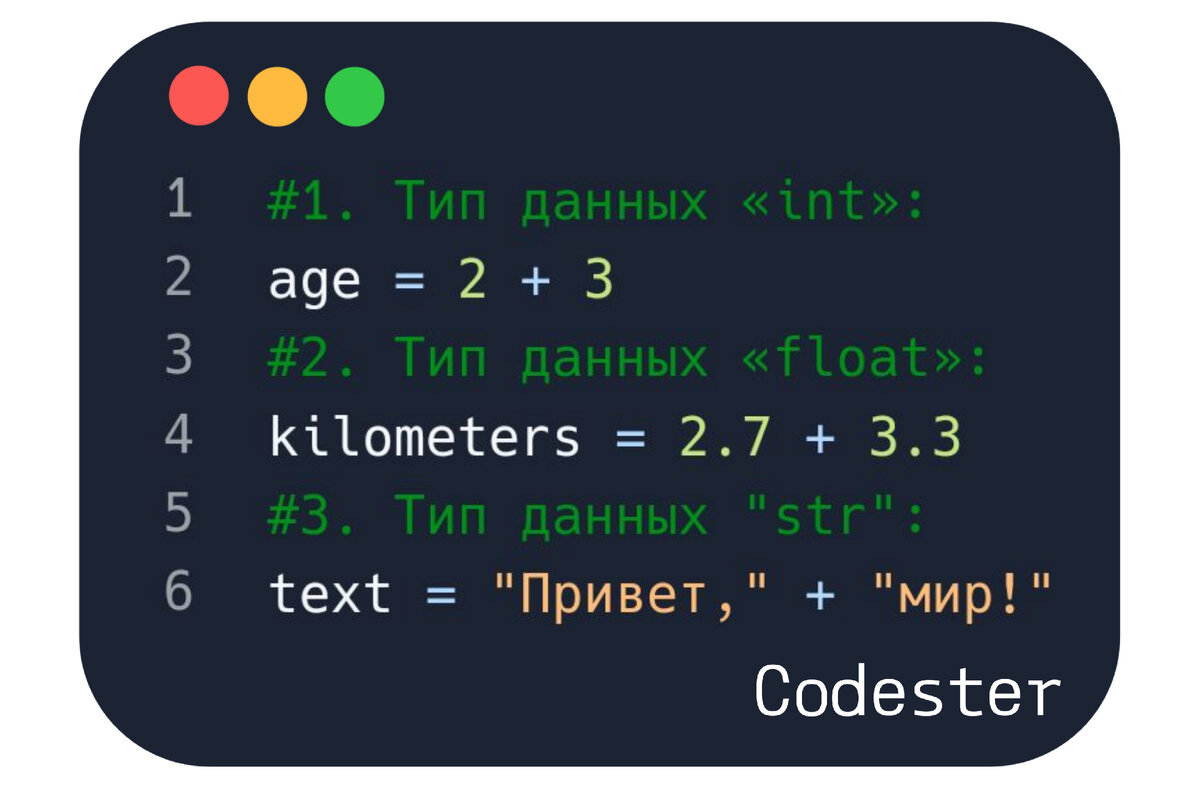 Простой Python. №1. Типы данных. | Codester – о коде | Дзен