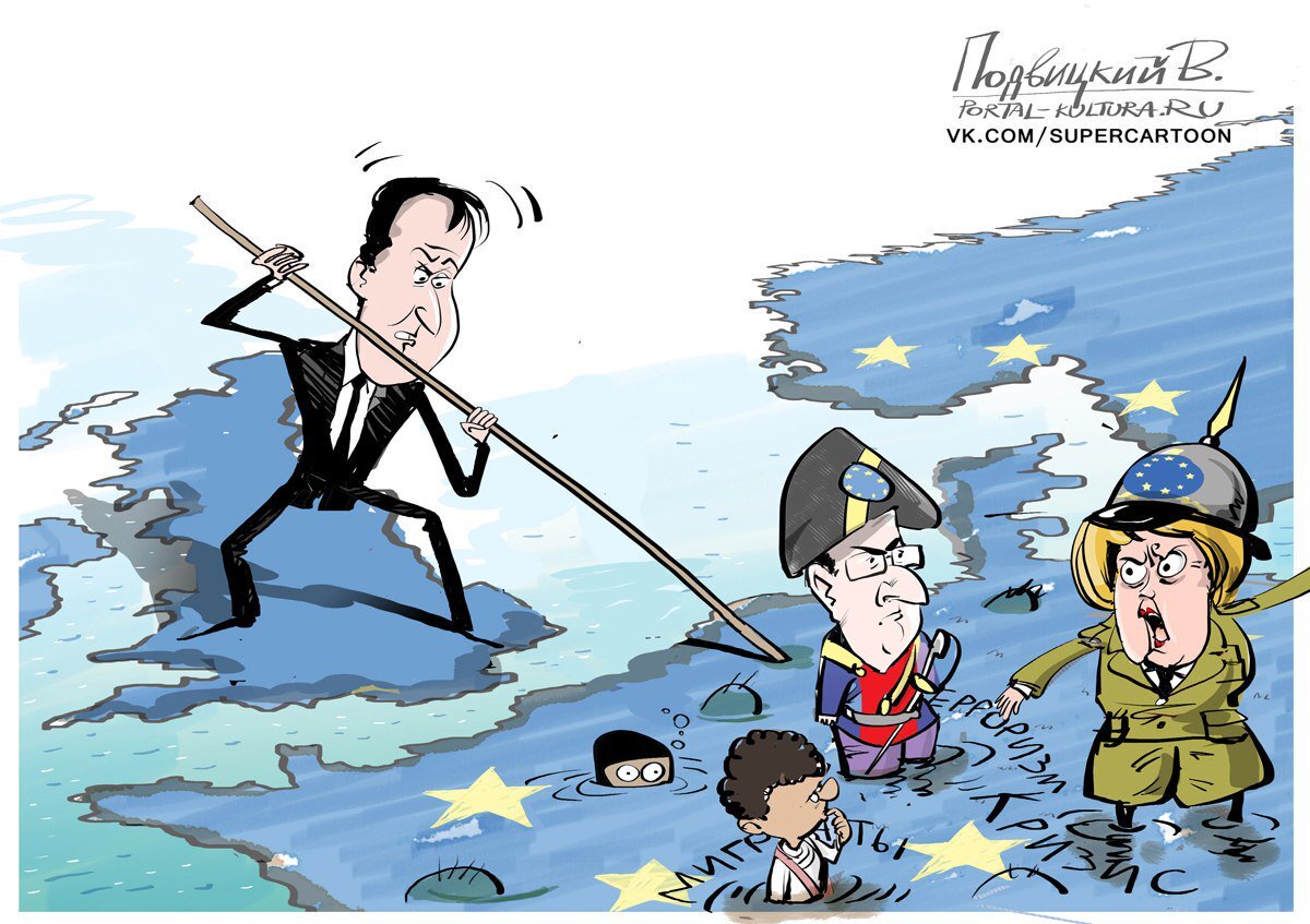 Вот, скажите. Надо, кому нибудь теперь доказывать преимущество украинской нации над всеми остальными. Возникшая не то сто сорок тысячелетий не то миллионолетий назад Трипольская цивилизация протоукров, честно такие большие цифры просто трудно удержать в голове, не то, что представить. Как бык овцу кроет жалкую цивилизацию англосаксов, которые во первых, сами не могут разобраться то ли они англы, то ли наоборот саксы, а то ли вообще норманны. А во вторых насчитывает, каких- то жалких 2,5 тысячи лет. Яркий пример этого превосходства явился буквально сегодня. В то время как цивилизация, давшая миру Будду, Христа и Стефана Бандеру. Показавшая египтянам, как строить пирамиды и изобретшая колесо в едином порыве стремится в ЕС. Мелкобритская цивилизация Шекспира и Диккенса, Ньютона и Уайта спешит оттуда выйти. Ну не дураки ли? Эти тупые англосаксы полагают, что не для того они создавали свой высокий жизненный уровень, что бы кормить всяких там поляков, сирийцев, замбийцев и ганцев. Но последний удар им нанесла великая цивилизация наследников Триполья. Узнав о том, что к ним ломятся сорок миллионов хохлов, Великобритания срочно потребовала выход из единой Европы.
Интересно, кто на очереди следующий? Вопрос конечно риторический. К тому времени когда нация свидомых войдёт в Евросоюз в нём останутся прибалтийские мыши тигры и Германия и то если её к тому времени будет возглавлять наша Анжела. Удачи вам хохлы, вперёд в бой за халяву. Именно это слово надо было бы писать на ваших плакатах и знамёнах. Не стоит брать пример с тупых, правильно Задорнов говорит, англосаксах. Солнце ХАЛЯВЫ встаёт на западе!