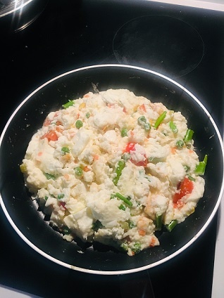 Омлет с мексиканской смесью