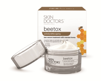 Skin Doctors Beetox:  
- мгновенно помогает активировать клетки вашей кожи
- контролирует сокращение мышц лица
- повышает эластичность
- подтягивает кожу
- борется с морщинами