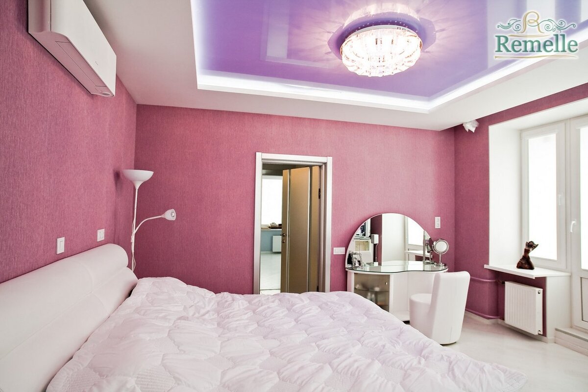 Спальня в розовых тонах