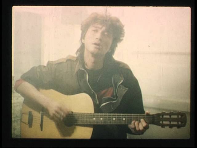 Виктор Цой  на съемках  фильма "Город"