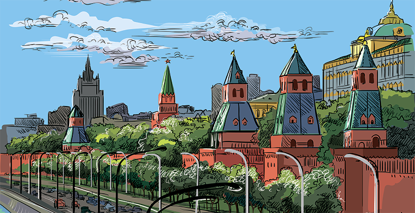 Москва мультяшная
