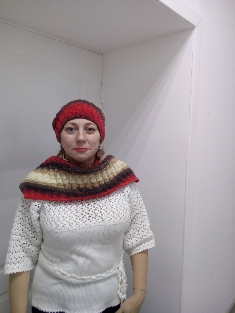 Можно расправить снуд и сделать свободным