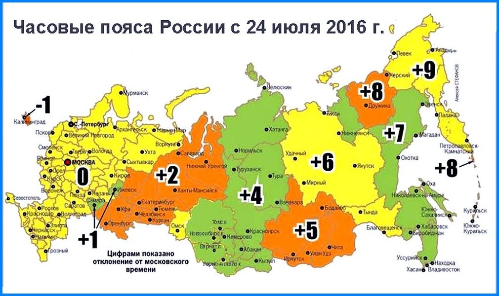 Мировое время карта часовых поясов