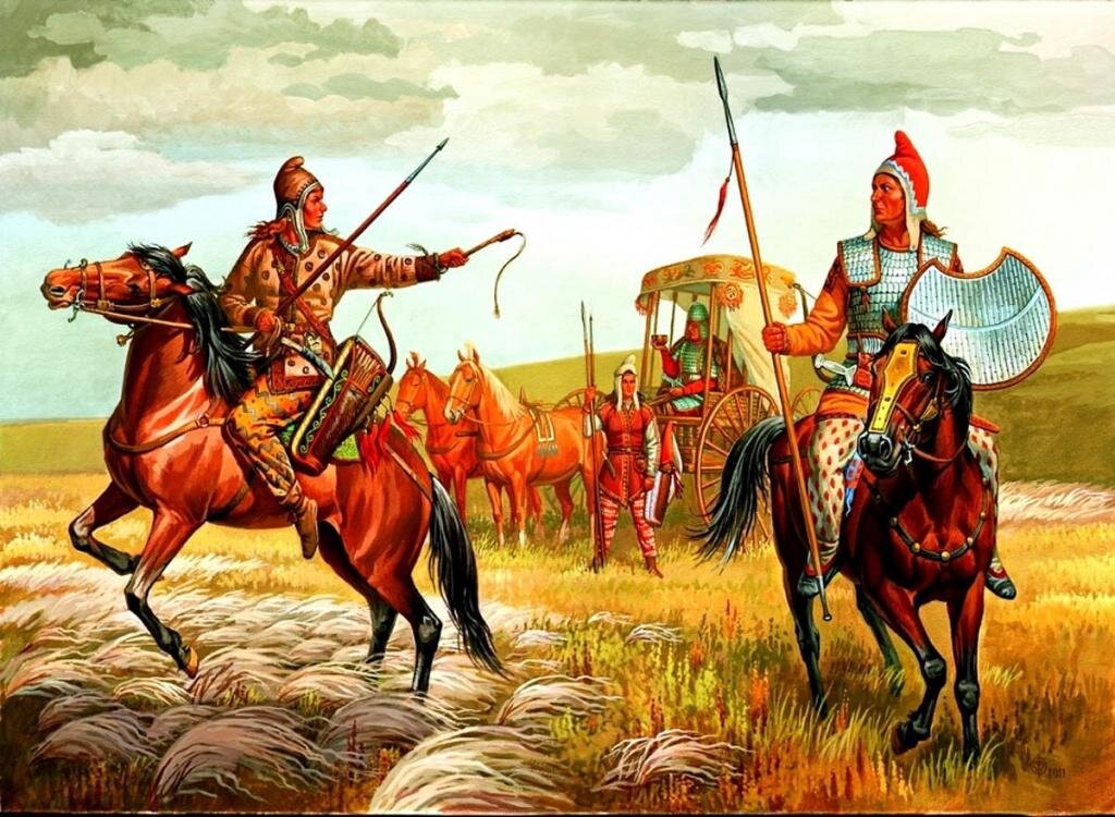 Скифские воины. Изображение из открытых источников