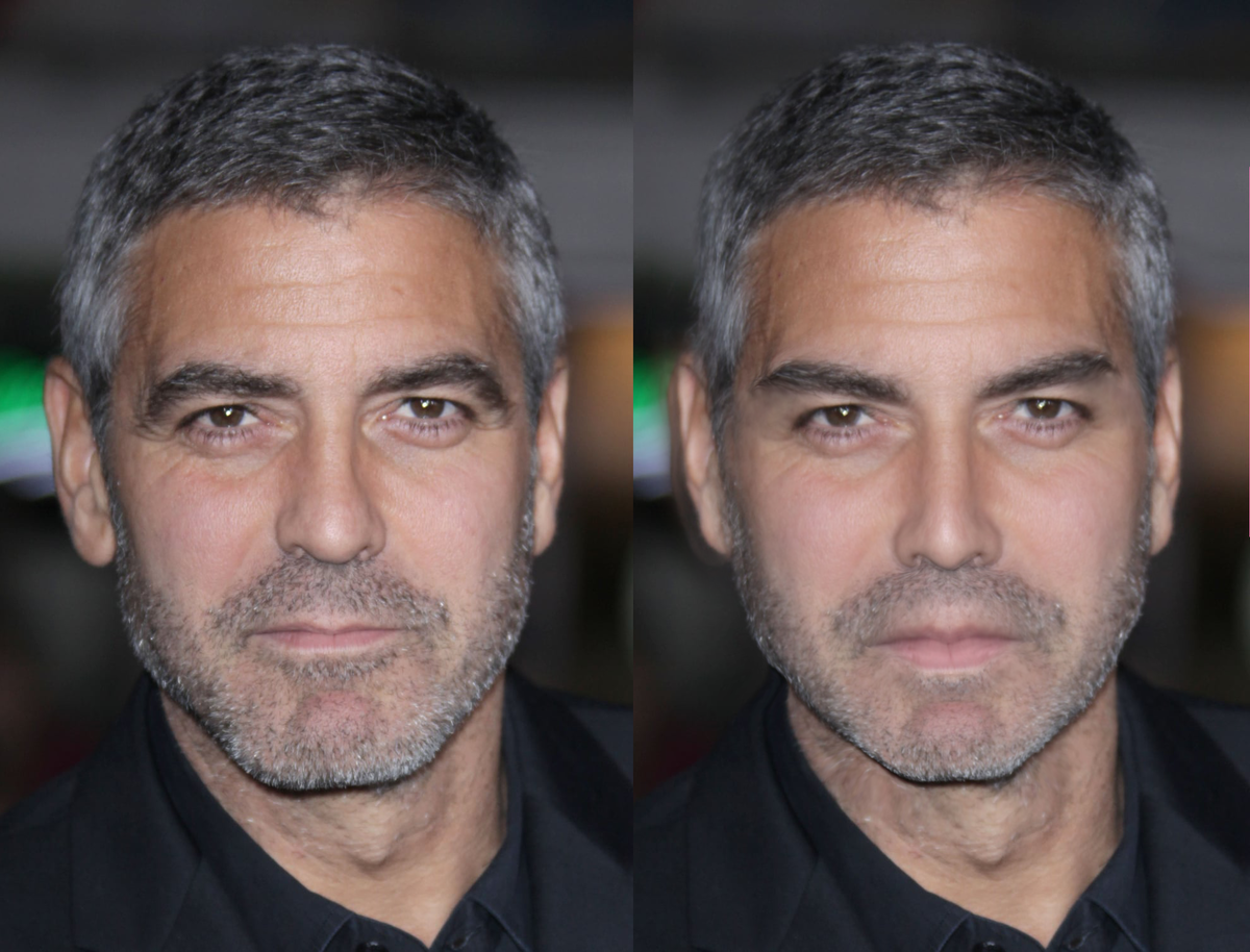 До и После: Джорж Клуни и стандарт красоты. Подгоняем в фотошоп