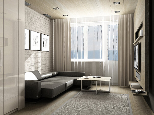 Дизайн двухкомнатной квартиры серии