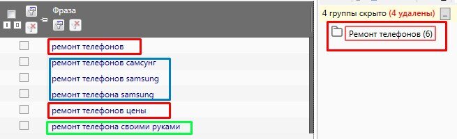 Общая группа запросов