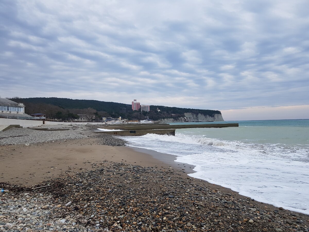 Зима в Дивноморском. Безлюдный поселок и шторм на море. | Жизнь и отдых у  моря | Дзен