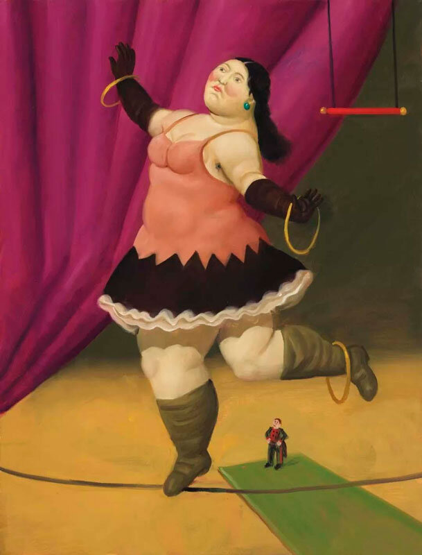 Фернандо Ботеро. Канатоходка, 2007