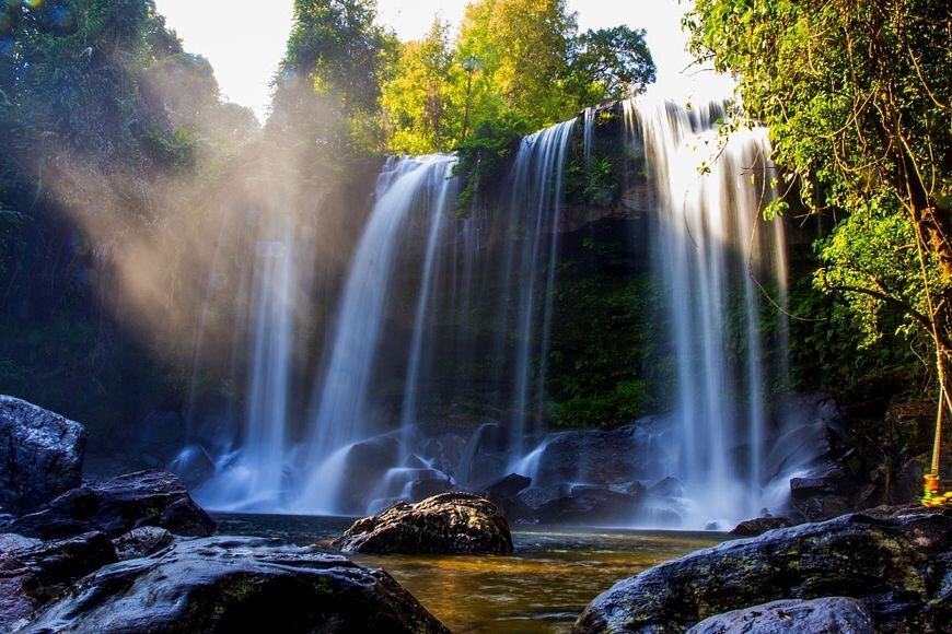 Русский водопад. Самые популярные водопады России. Kbal Chhay Waterfall. КБАЛ.