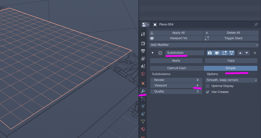 На ткань назначаете модификатор Subdiv с параметром подразделения скажем 4-7