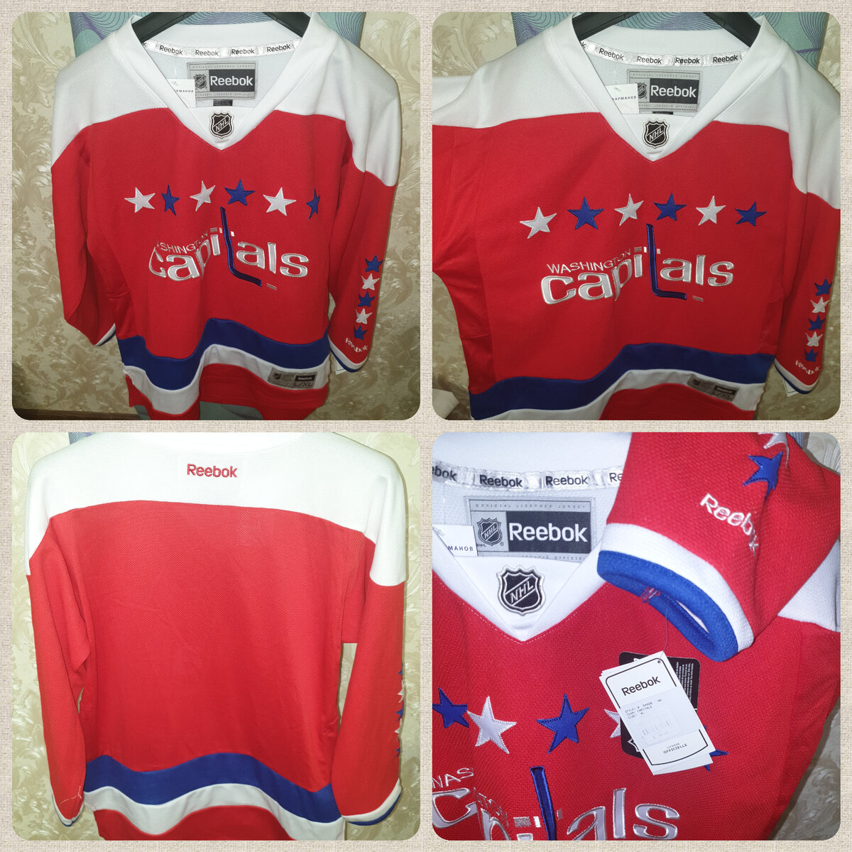 Мужской игровой свитер Washington Capitals