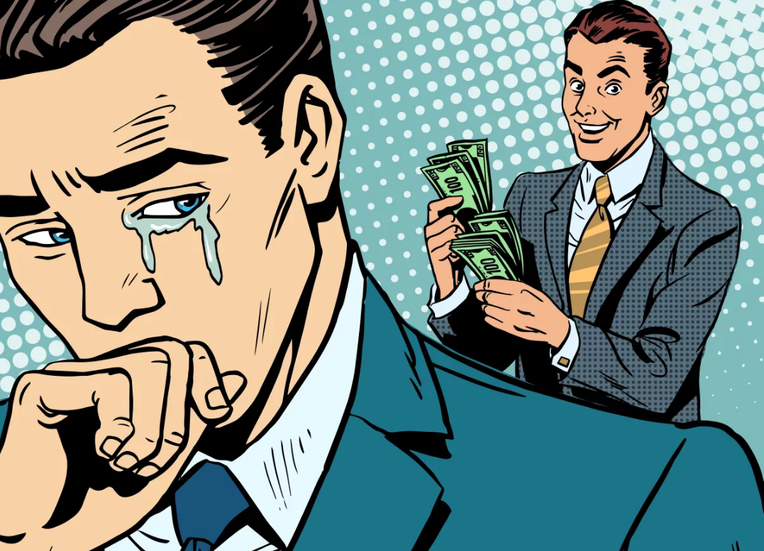 Когда люди считают ваши деньги, для вас это хорошо их становится больше у вас, а у них денег становится меньше. 