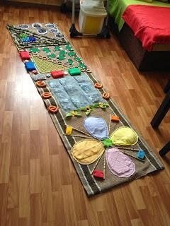Детский массажный коврик для ног Орто Пазл 