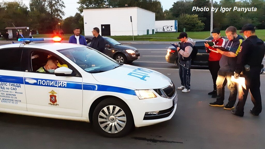 Очередная акция СтопХамов на Коровинском шоссе в Москве