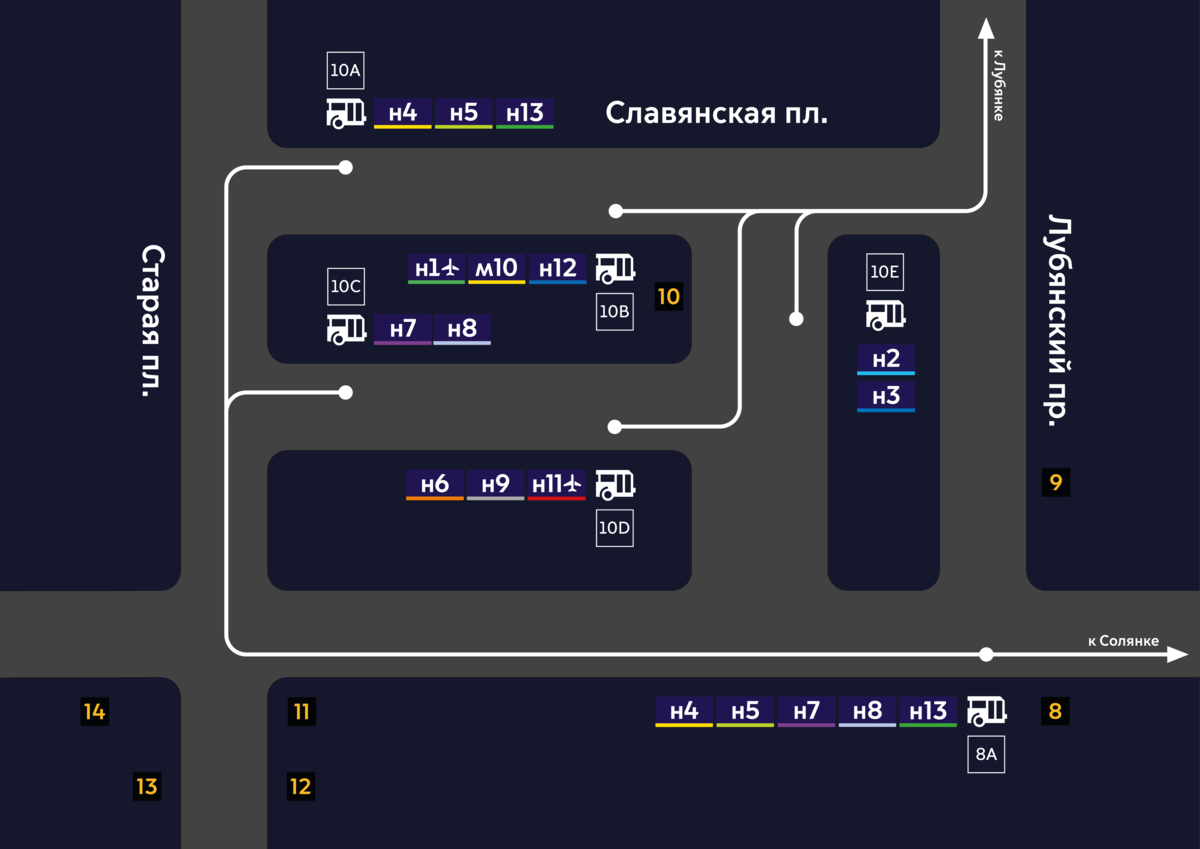 Ночной автобус по москве схема