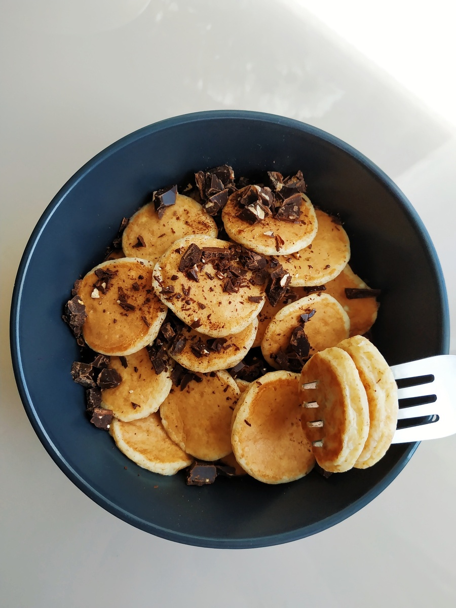 Творожно-кокосовые мини панкейки 🥞