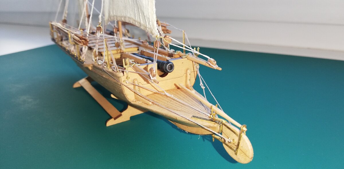 Корабль 60см, макет из дерева