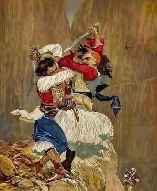 Схватка черногорца с хорватом.