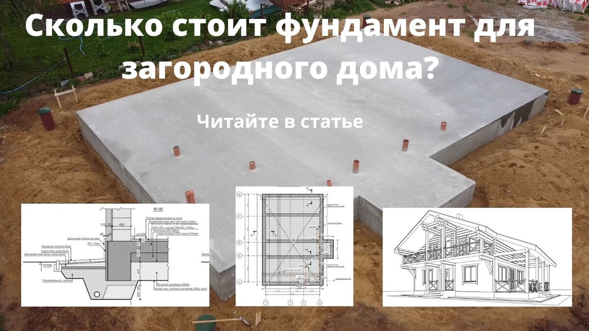 Стоимость строительства фундамента в 2021г. Смета и проект в подарок //  Благоустройство.рф | Благоустройство.рф | Дзен