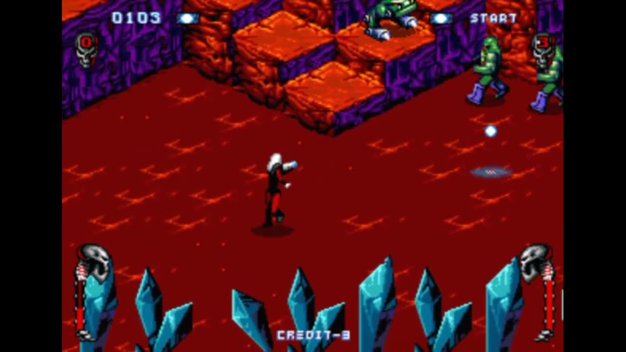 Sega Mega Drive 2 (Smd) 16-bit Skeleton Krew Level 4 Mars