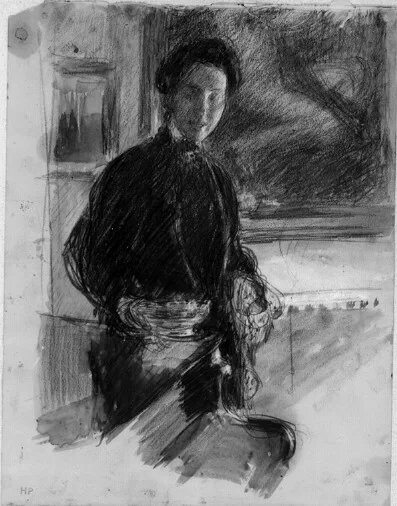 Ханна Хирш-Паули, этюд Бетти Хирш, сестры художницы, 1900-1907, Национальный музей, Стокгольм, Швеция.