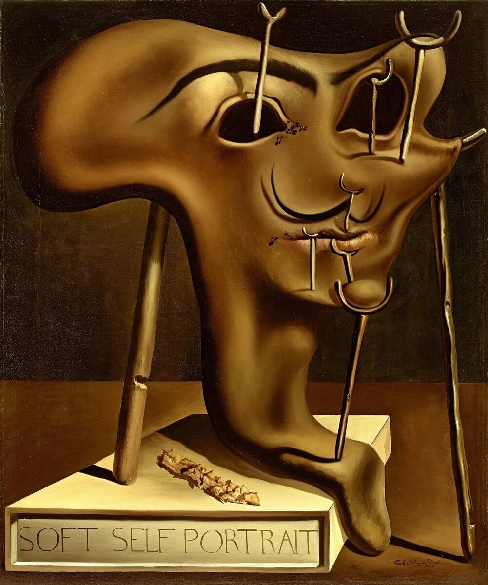 "Мягкий автопортрет с жареным беконом", 1941