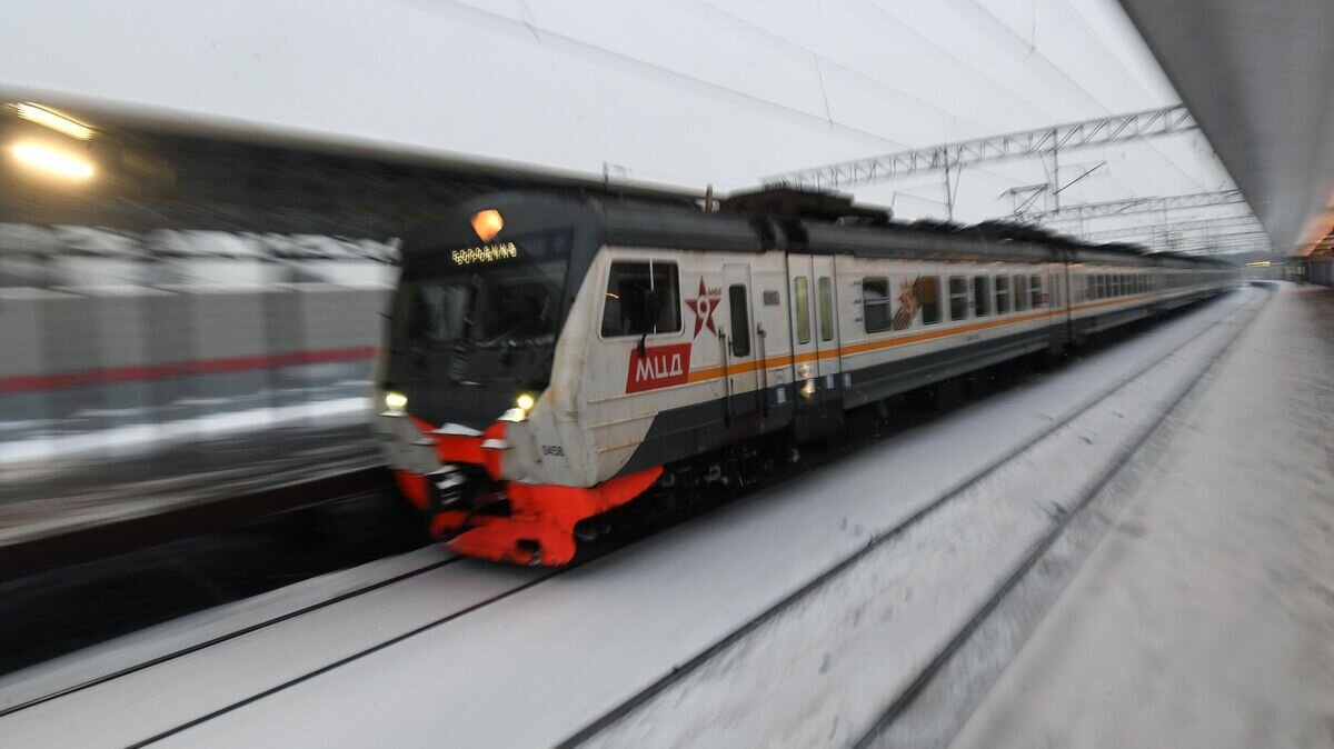    Электропоезд у платформы открывшейся реконструированной станции "Баковка" на Московском центральном диаметре© РИА Новости / Кирилл Каллиников