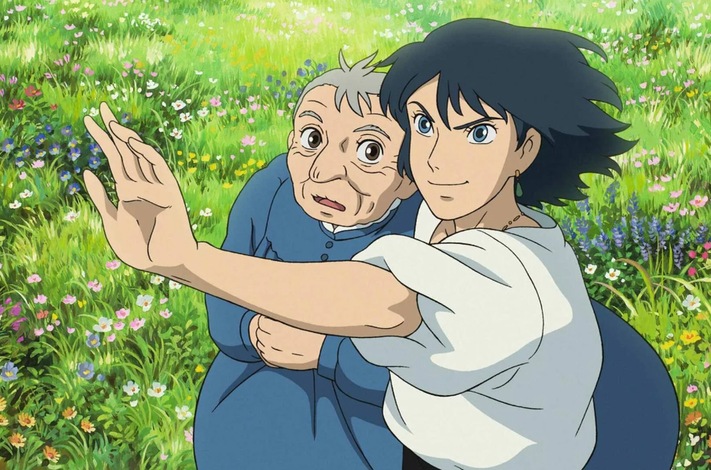 Софи в образе старухи и "злой" колдун Хоул