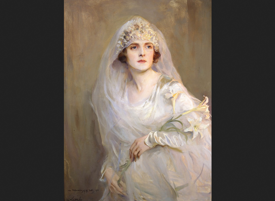 Филип де Ласло. "Эдвина Эшли в свадебном платье", 1922.