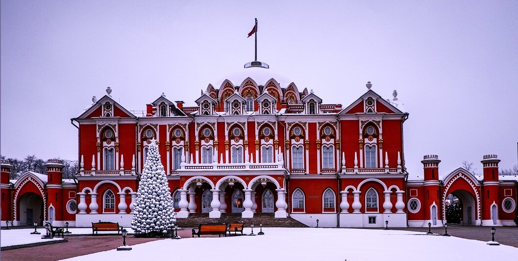 ПЕТРОВСКИЙ ПУТЕВОЙ ДВОРЕЦ ЗИМОЙ. Фото из интернета. Ссылка:https://yandex.ru/images/search