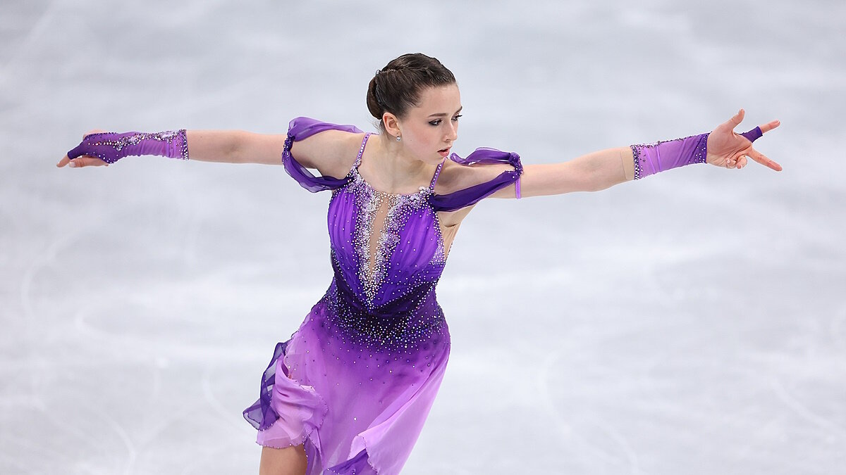    Kamila Valieva (ROC), FEBRUARY 6, 2022 - Figure Skating : Team Women's Short Program during the Beijing 2022 Olympic Winter Games at Capital Indoor Stadium in Beijing, China. (Photo by Yohei Osada/AFLO SPORT)