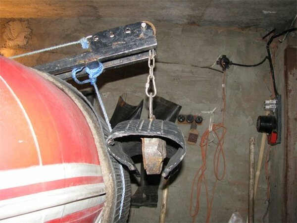 Якорь из автомобильной покрышки