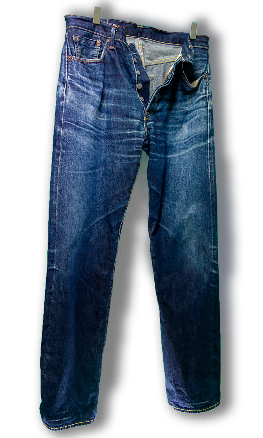 Levi's 501 selvedge denim Cone Mills made in USA