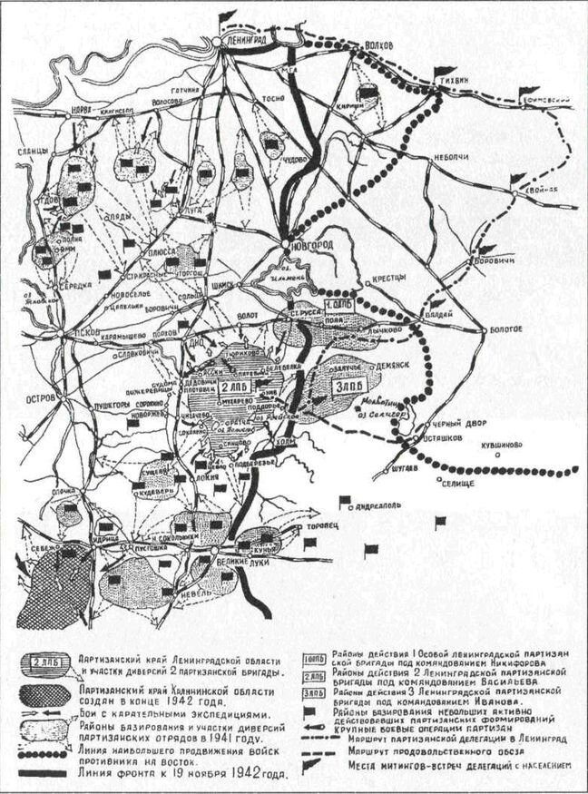 Ленинградские партизаны в 1942 году