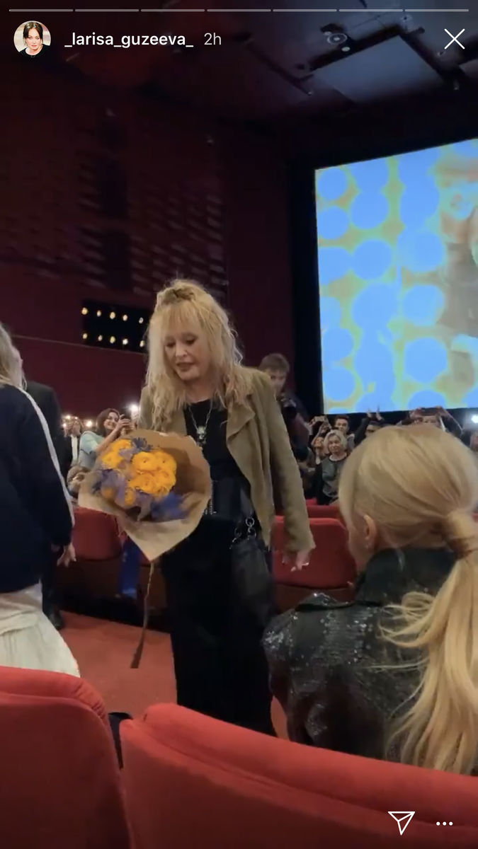 Гузеева снимает Пугачеву на премьера фильма