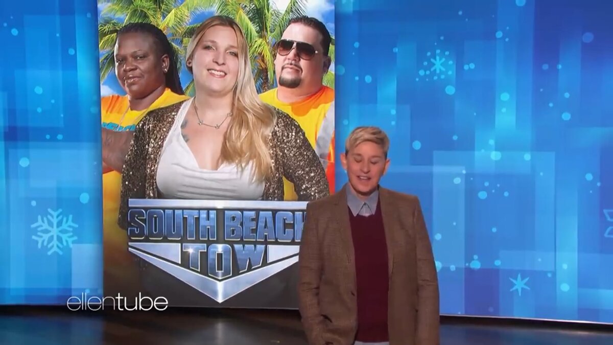 Кадр из монолога про реалити-шоу Эллен Дедженерес. Взято из самого видео.