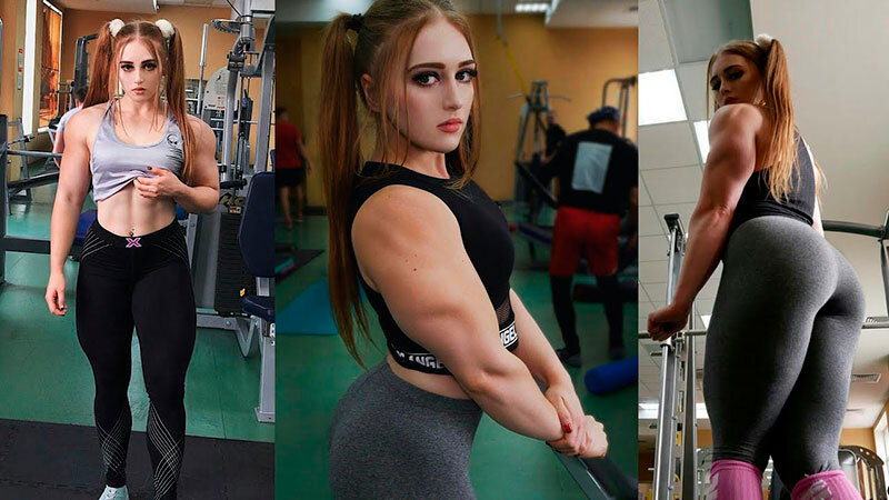 Женщины до и после занятий в качалке