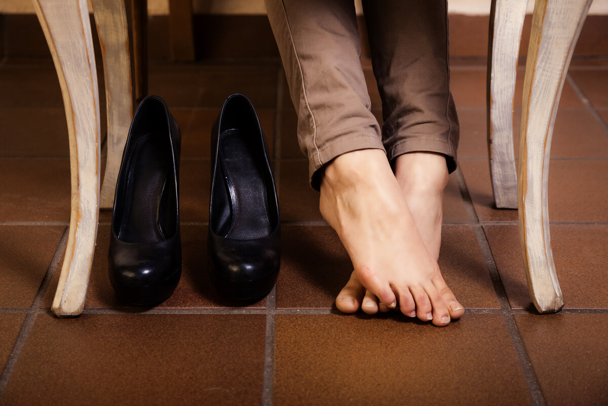 Женские ноги в обуви