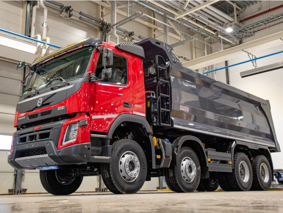 Volvo fm 8x4 самосвал